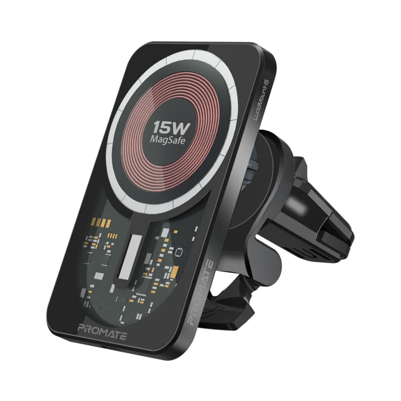 Promate LucidMount -15 Car Wireless Charger 15W